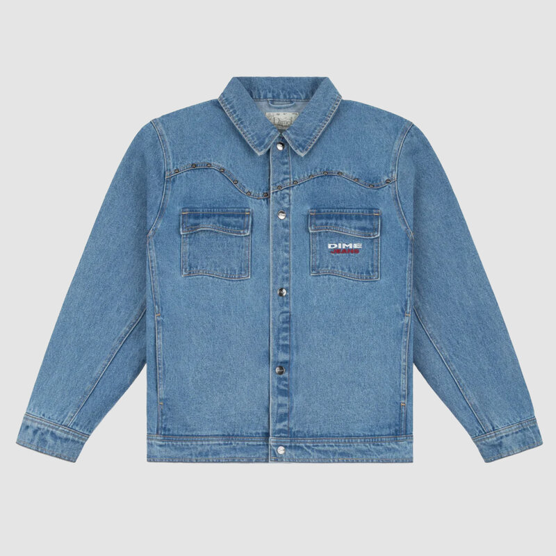 Dime Denim Western Jacket Light Blue Washed