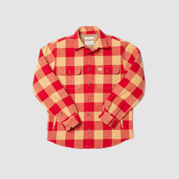 Nudie Jeans Co Glenn Padded Check Jacket Red