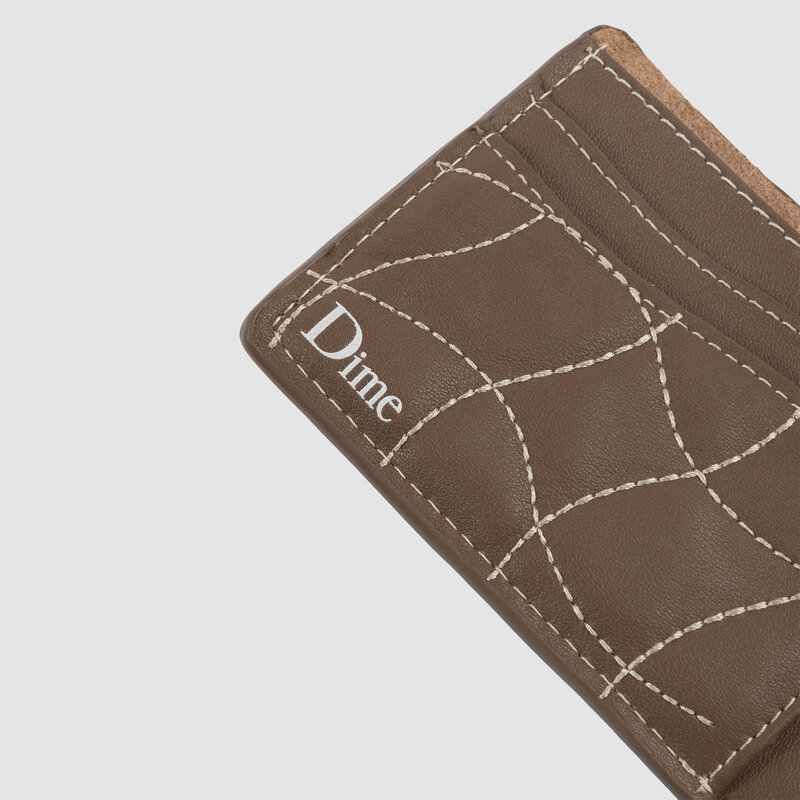 Dime Quilted Bifold Wallet Brown
