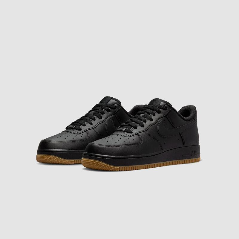 Nike Air Force 1 07 Black/Black-Gum Light Brown