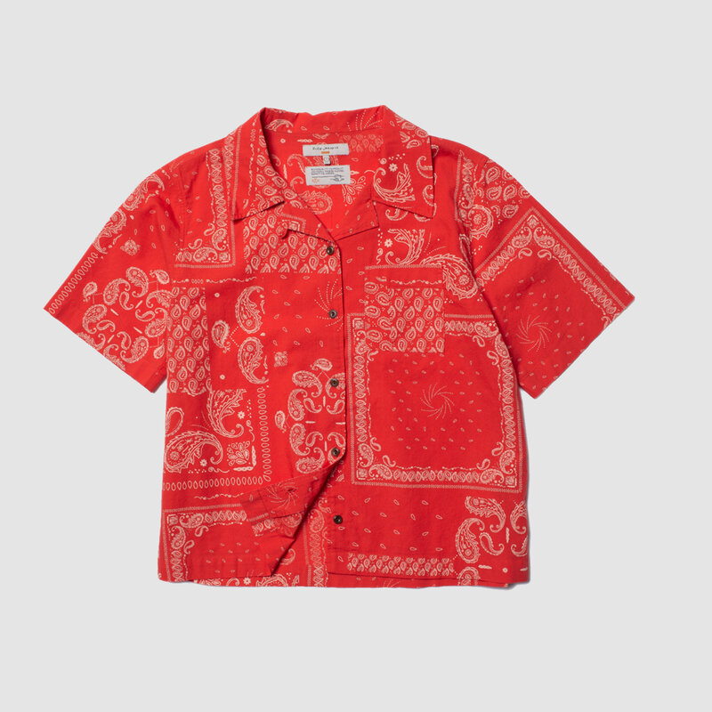 MOA Bandana Shirt Red - RUKUS