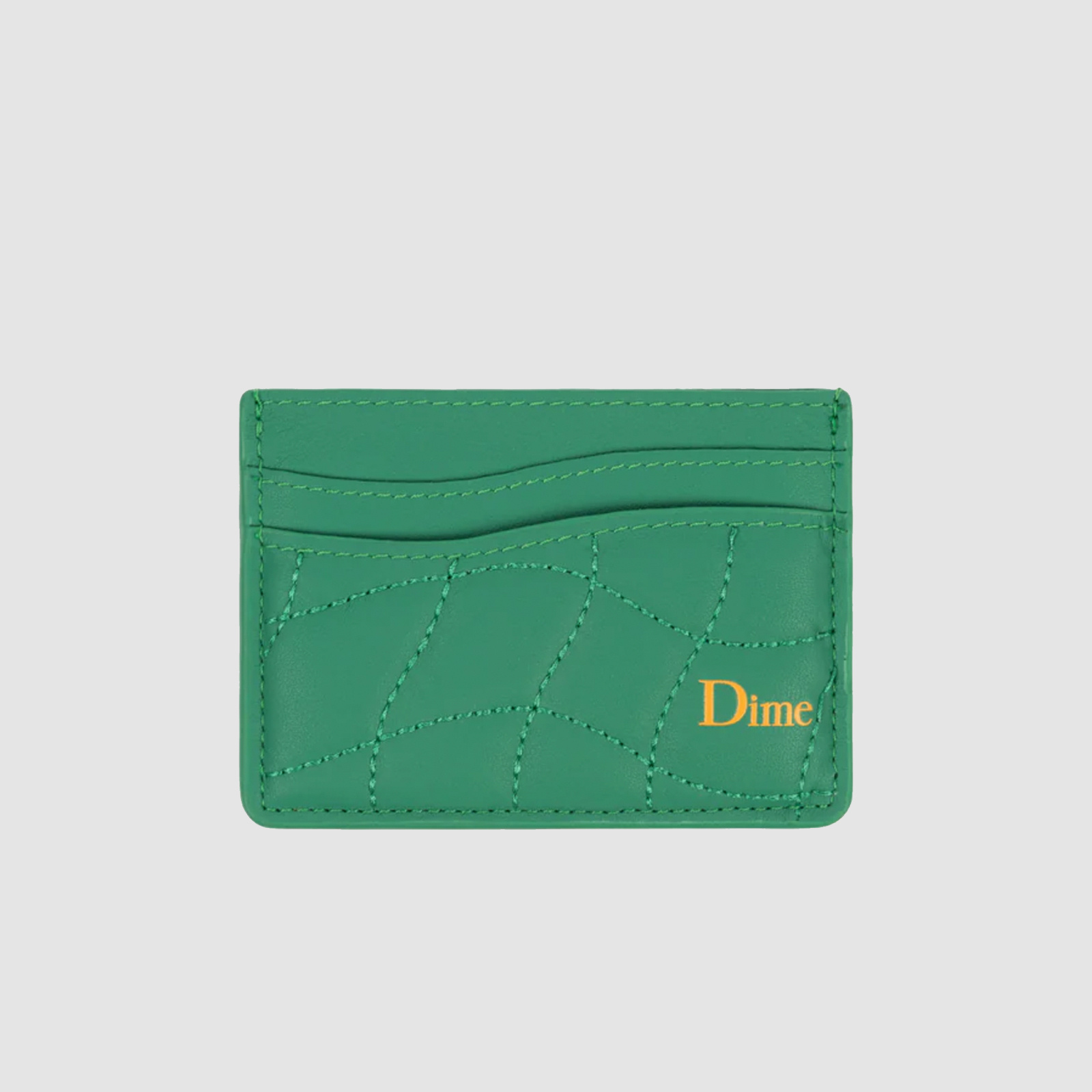 Dior Logo Leather Wallet in Green for Men