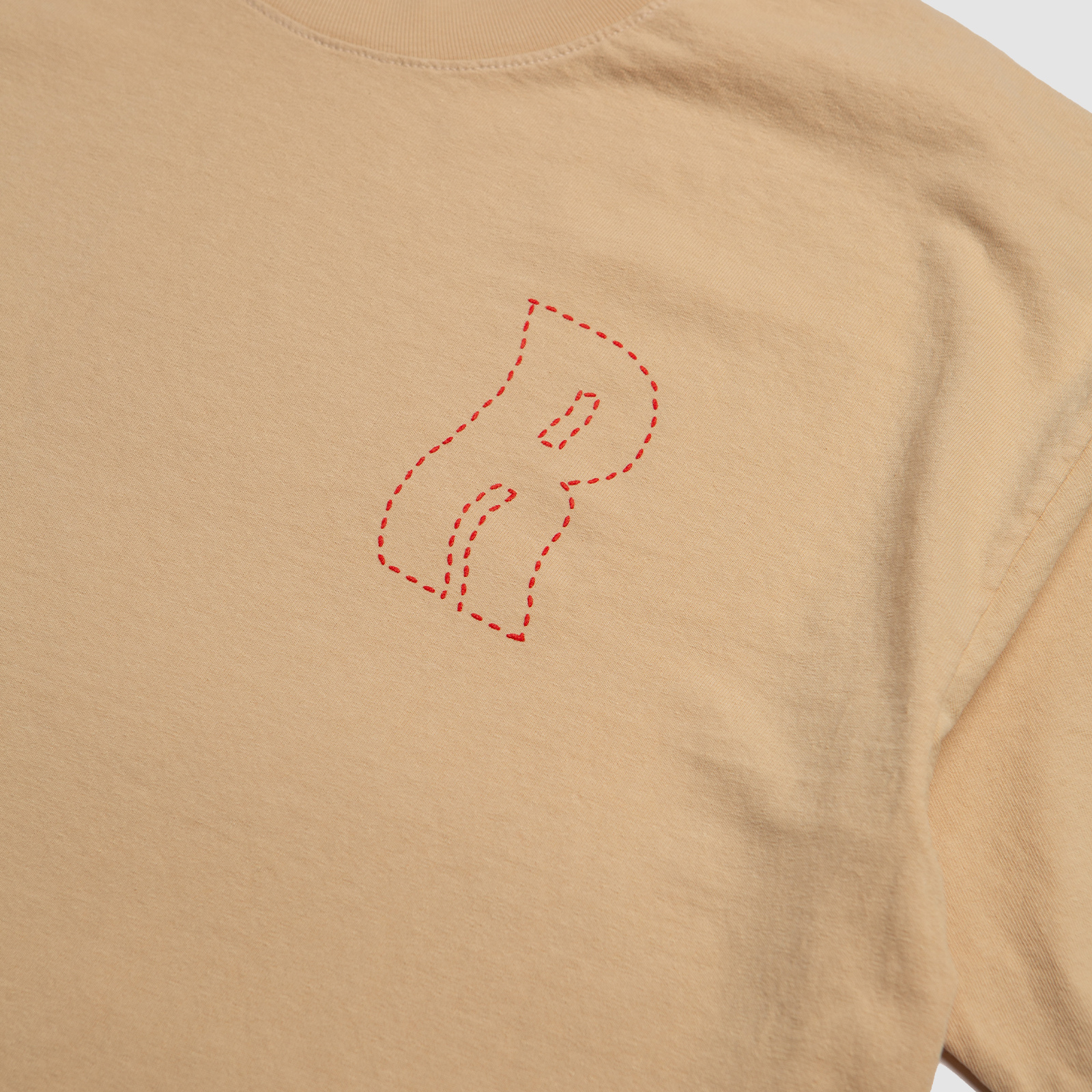 Rukus Stitch " R " Tee Cream