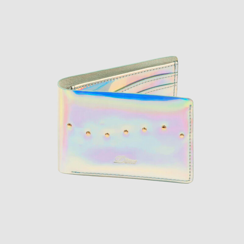 Dime Studded Bifold Wallet Holographic