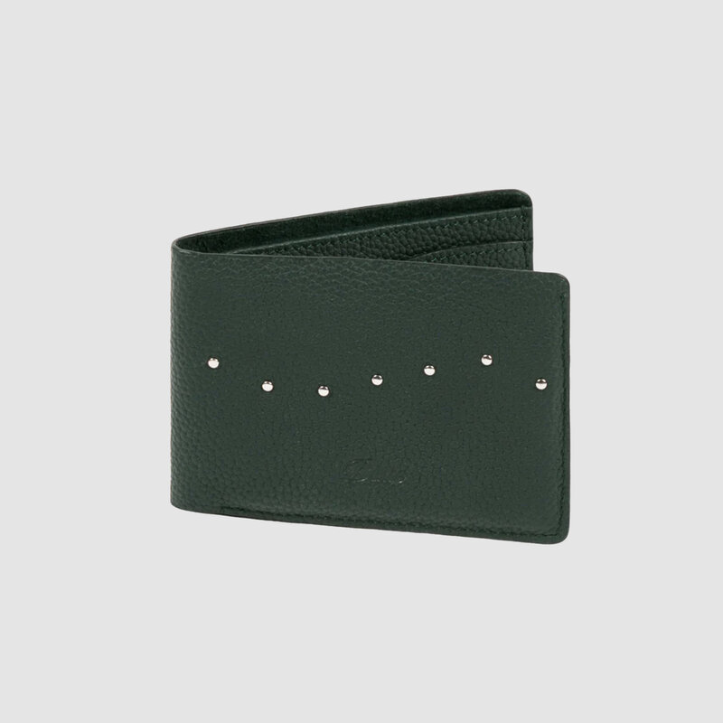 Dime Studded Bifold Wallet Forest