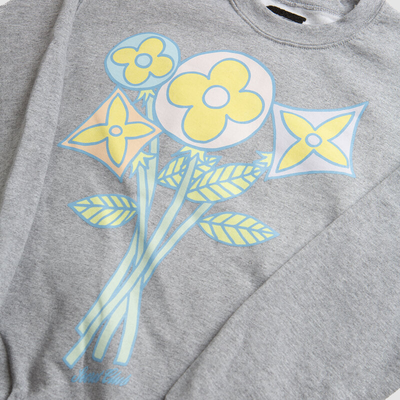 Market Flower Crewneck Ash