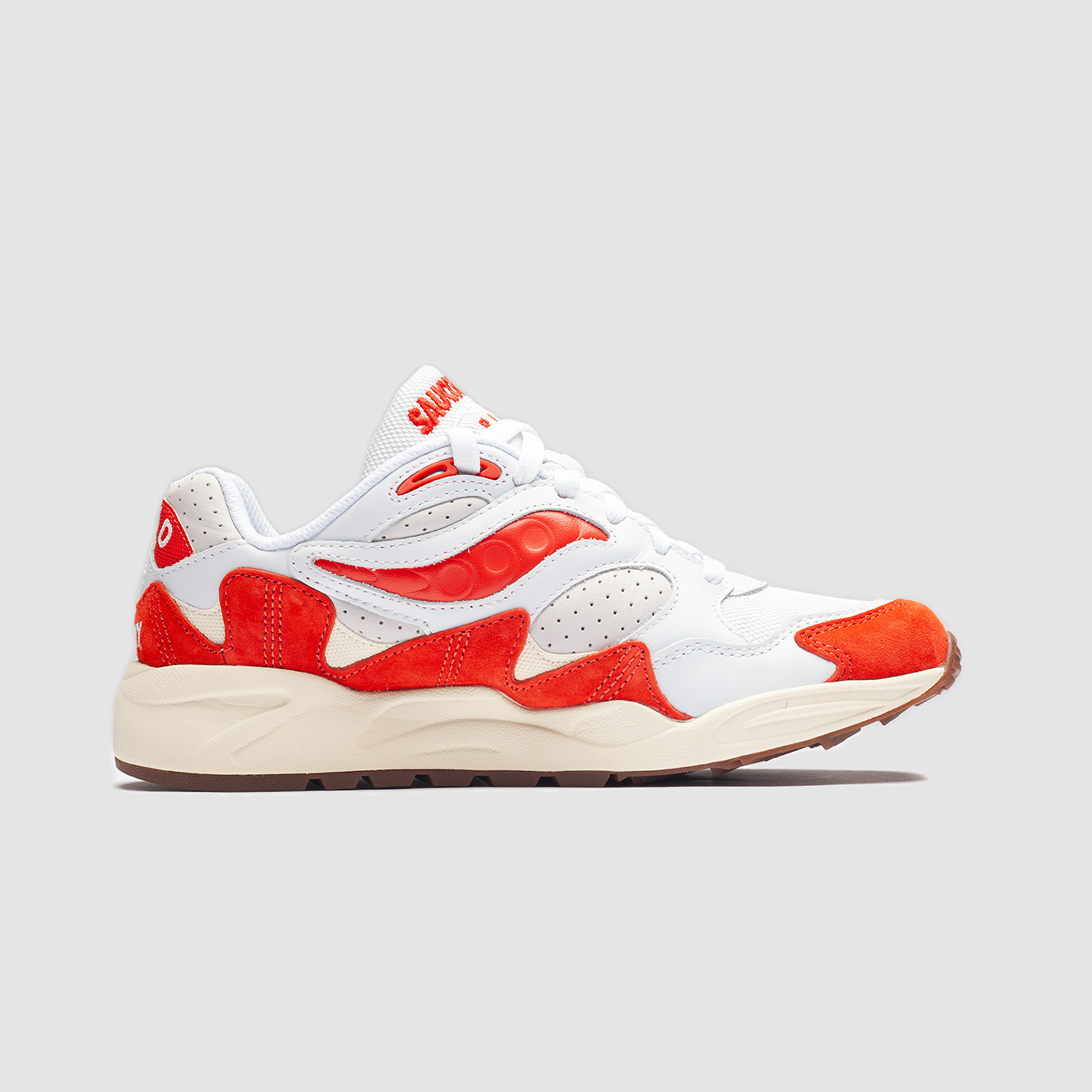Saucony Grid Shadow 2 White/Red - RUKUS Saucony Grid Shadow 2 White/Red - RUKUS