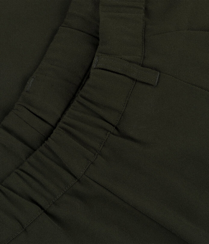 Dime Pleated Twill Pant Forest Green - RUKUS