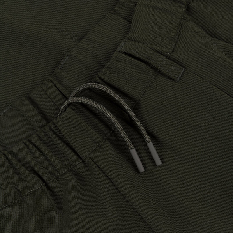 Dime Pleated Twill Pant Forest Green