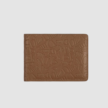 Dime Haha Leather Wallet Walnut