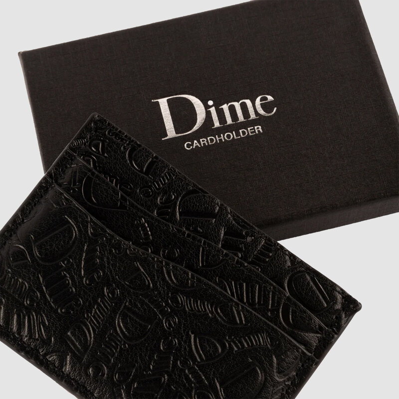 Dime Haha Leather Cardholder Black