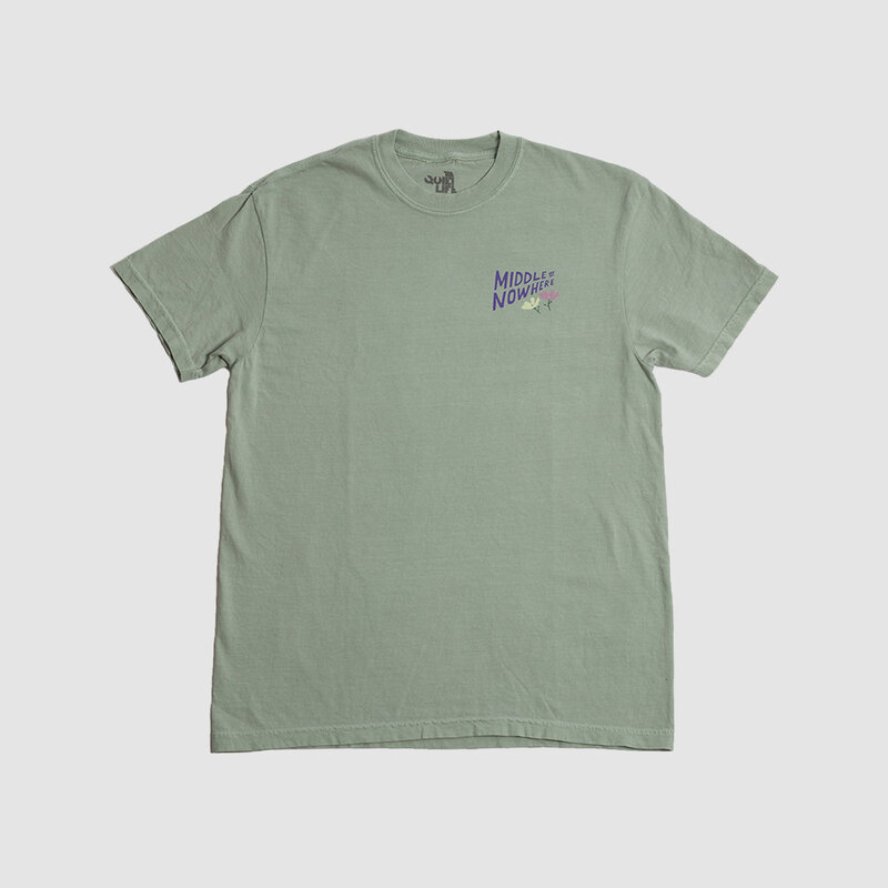 The Quiet Life Lonely Palm Mid of Nowhere Tee Sage Green