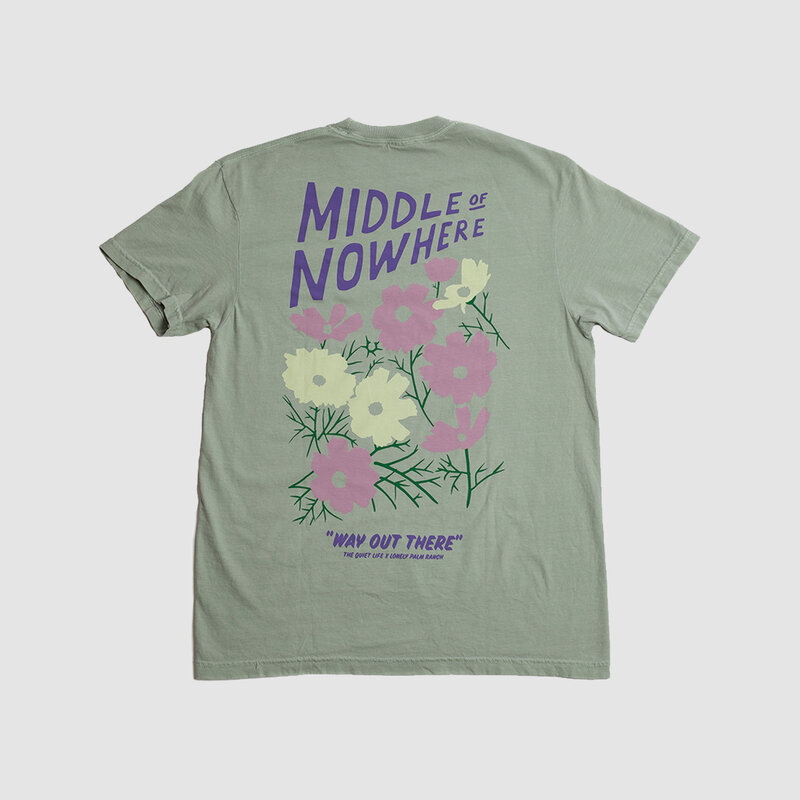 The Quiet Life Lonely Palm Mid of Nowhere Tee Sage Green