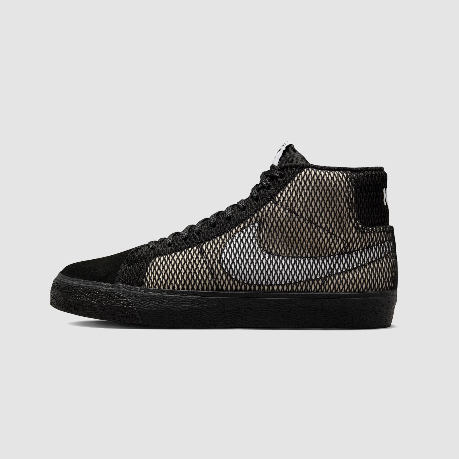 Nike SB Blazer Mid Black Fishnet - RUKUS