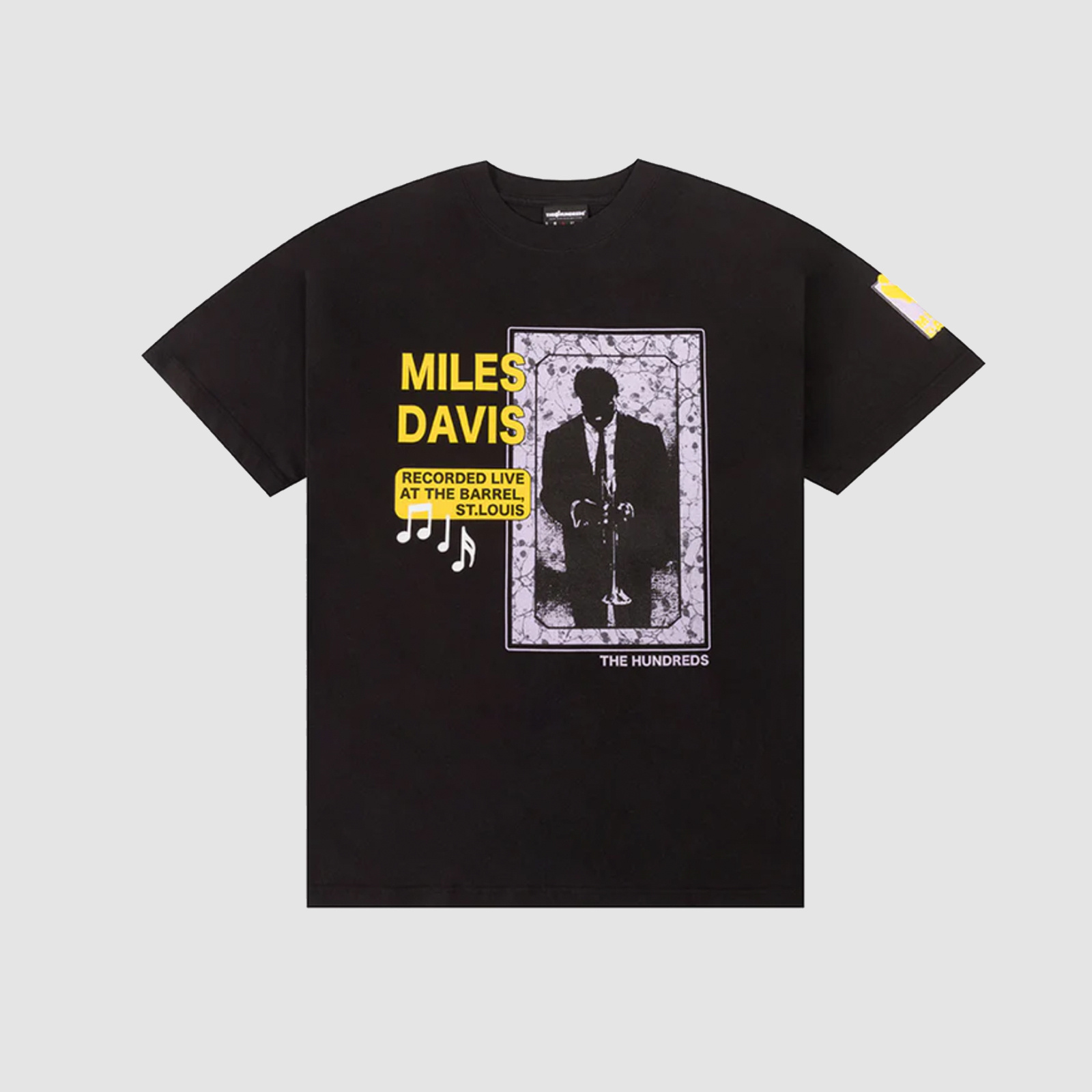 The Hundreds Miles Davis Black T-Shirt - RUKUS