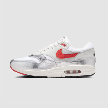 Nike Air Max 1 White/Chile Red/ Metallic Silver