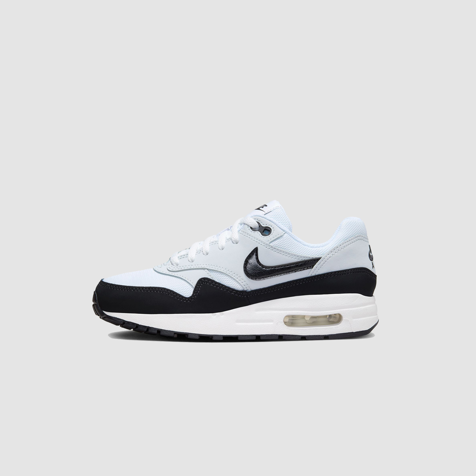Nike Air Max 1 (GS) White/Black-Pure Platinum