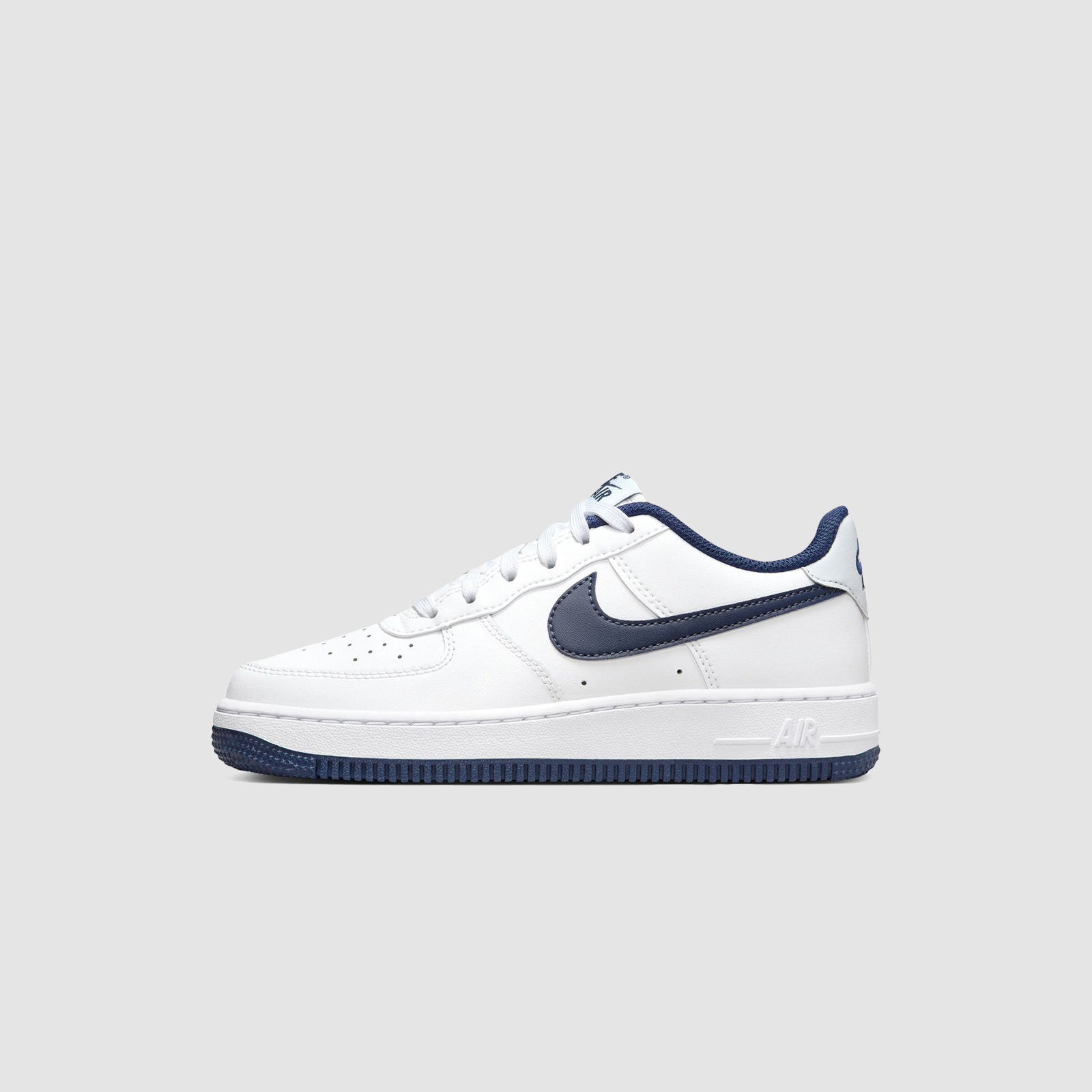 Nike Air Force 1 White/Midnight Navy (GS)