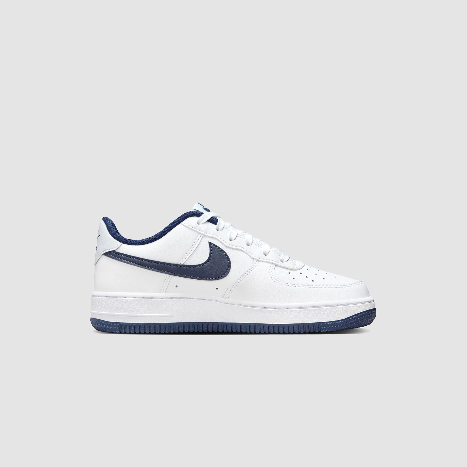 Nike Air Force 1 White/Midnight Navy (GS)