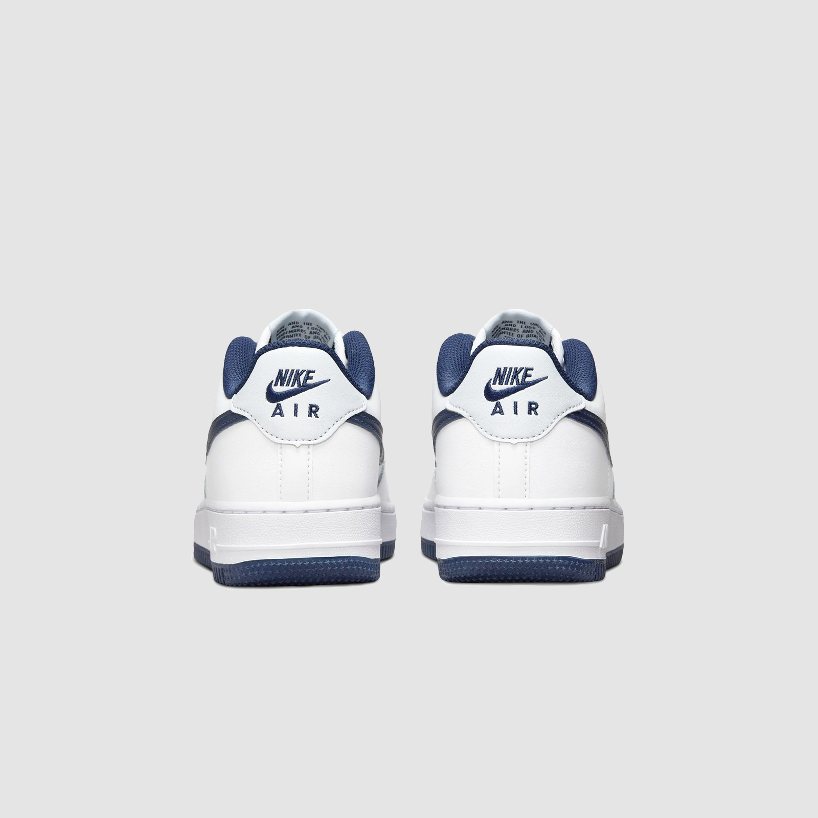 Nike Air Force 1 White/Midnight Navy (GS)