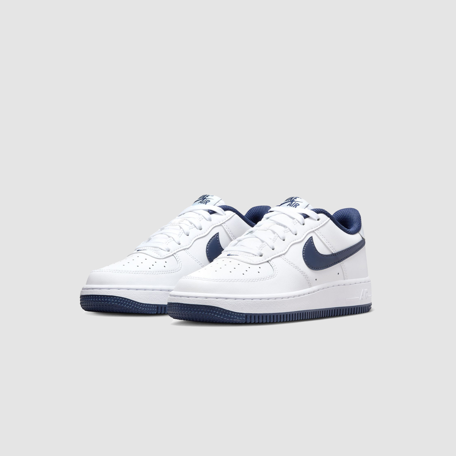 Nike Air Force 1 White/Midnight Navy (GS)