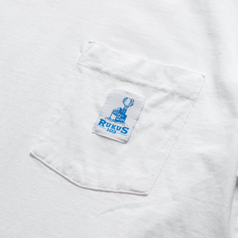 Rukus Work Pocket Tee White