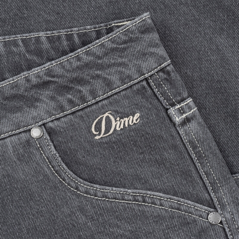 Dime Classic Denim Shorts Faded Black