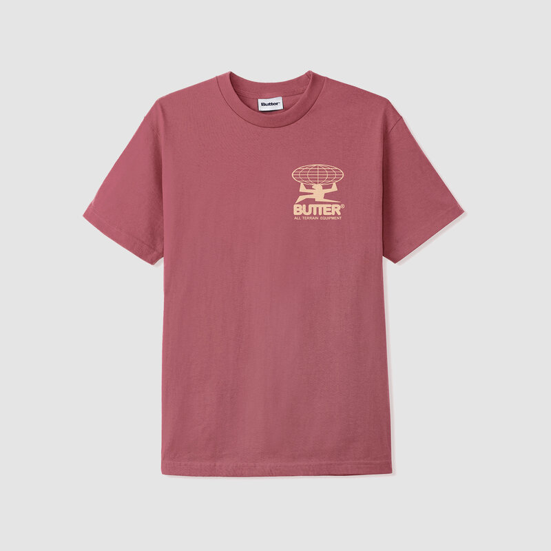 Butter Goods All Terrain Tee Rhubarb