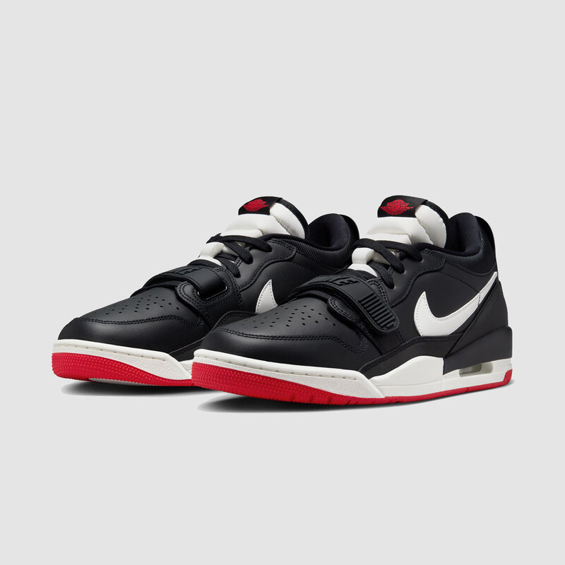 Jordan Legacy 312 Low Black/Sail University Red