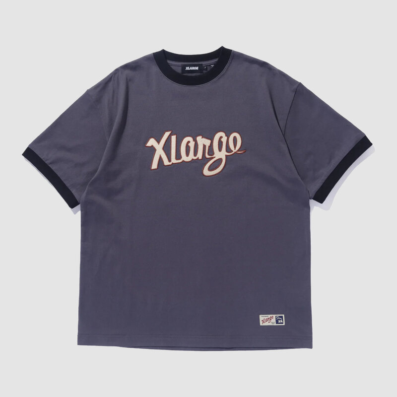 XLarge Retro Script Tee Charcoal