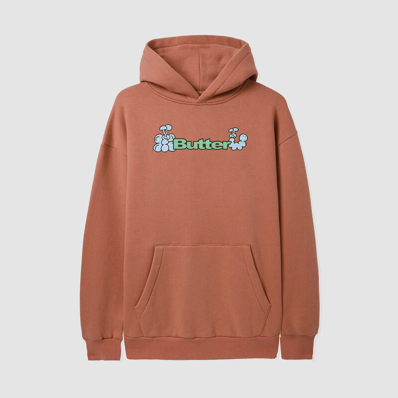 Butter Goods Bugs Logo Pullover Hoodie Oak