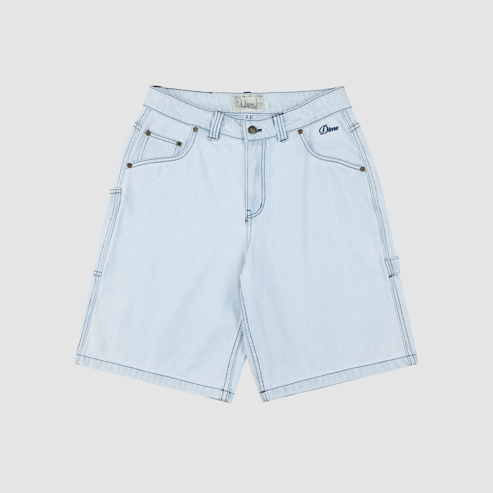 Dime Classic Denim Shorts Faded Blue