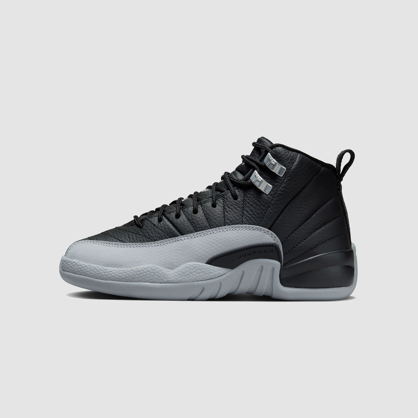 Air Jordan 12 (GS) Black/Wolf Grey RUKUS