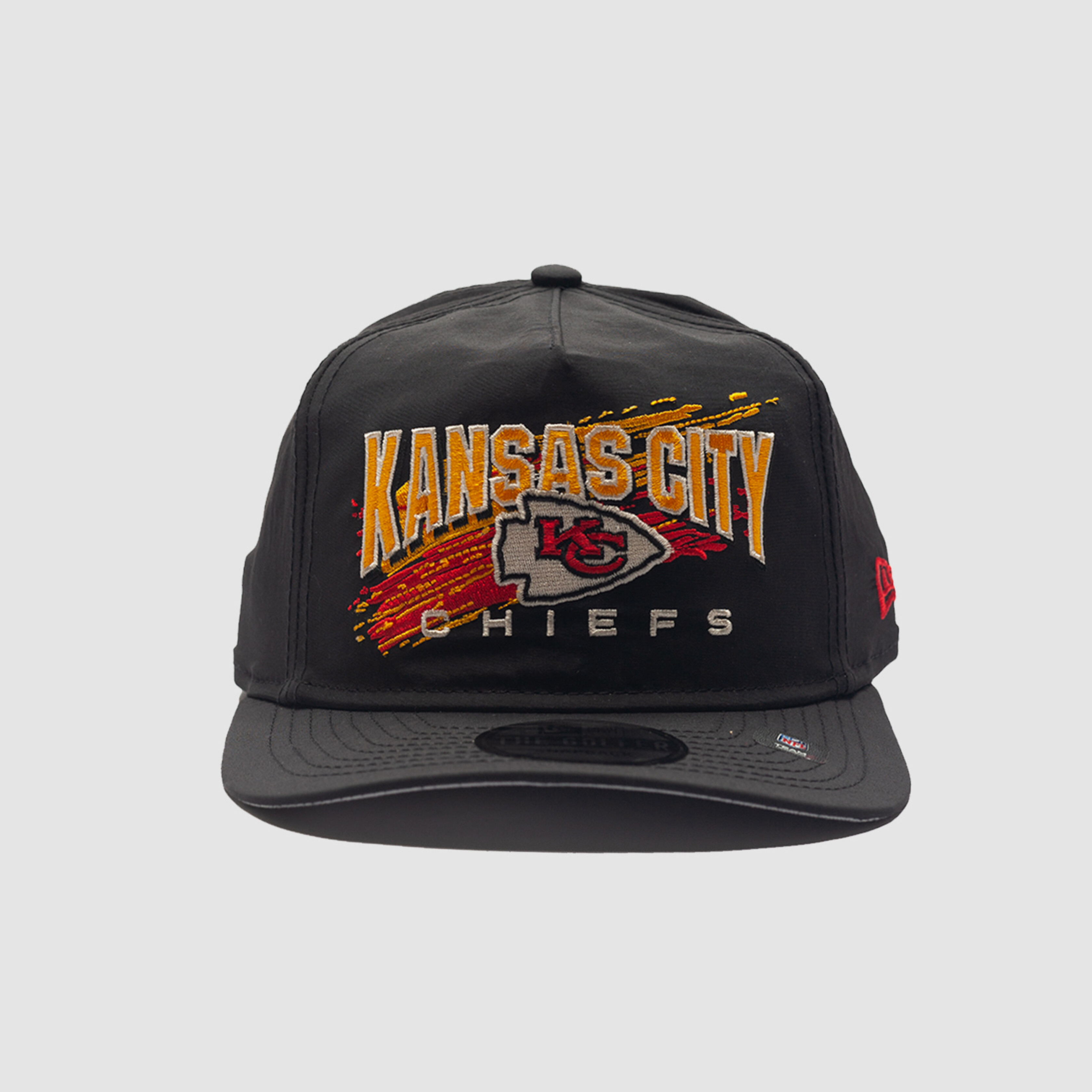 New Era Throw Back Brush Kansas City Chiefs Strapback Black RUKUS