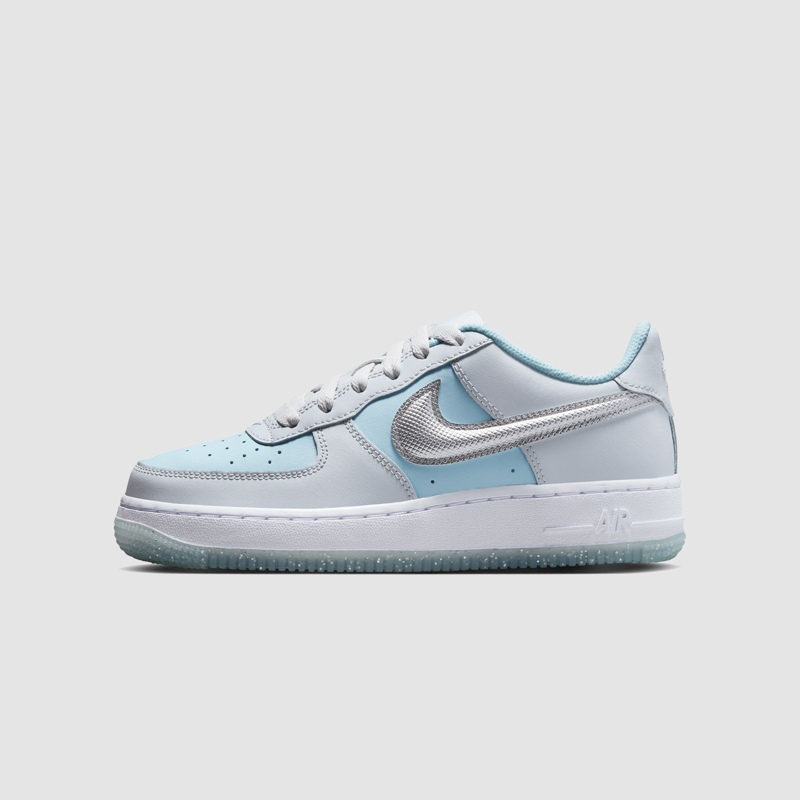 靴 NIKE AIRFORCE1 PURE PLATINUM Nike AF1 (GS) Pure Platinum/Metallic Silver - RUKUS