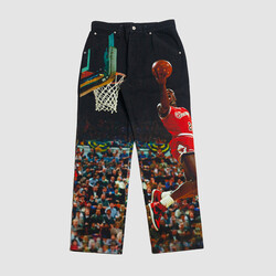 Nike Air Jordan Printed Twill Pants Black