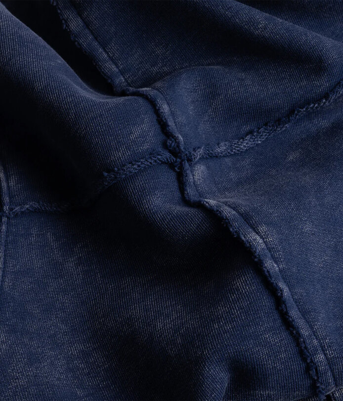 Dime Reverse Stitch Crewneck Navy Washed - RUKUS