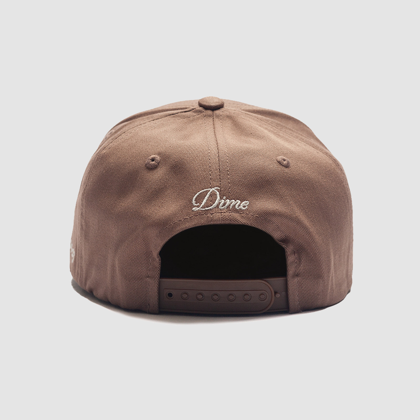 Dime Cursive D Full Fit Cap Tan - RUKUS