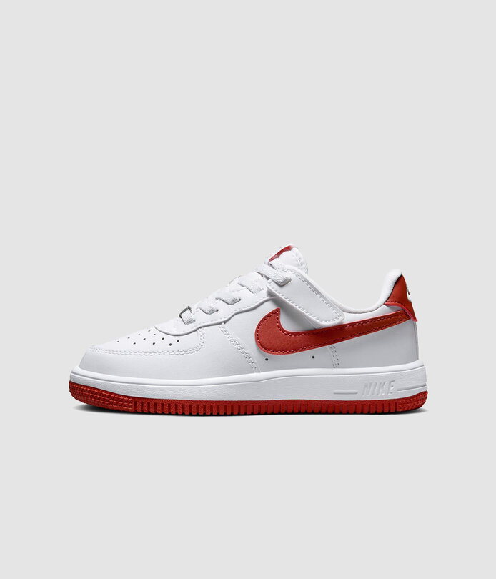 Nike Air Force 1(PS) Easy On White/ Dragon Red - RUKUS