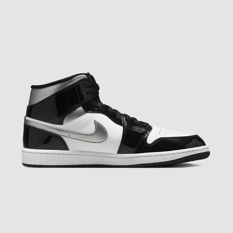 Air jordan 1 mid white silver new arrivals
