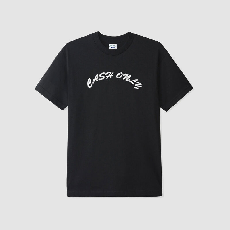 Cash Only Stencil Logo Tee Black