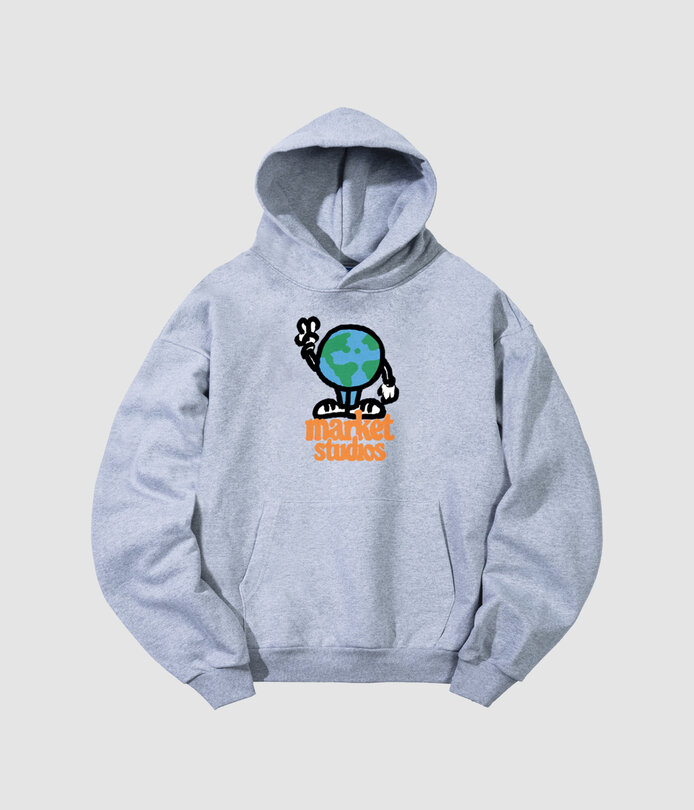 Market World Peace Hoodie Ash Heather - RUKUS