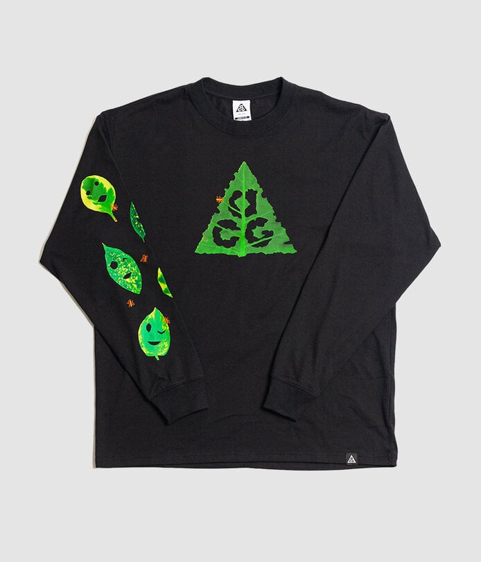 Nike ACG 'Leaf' Long-Sleeve Tee Black - RUKUS