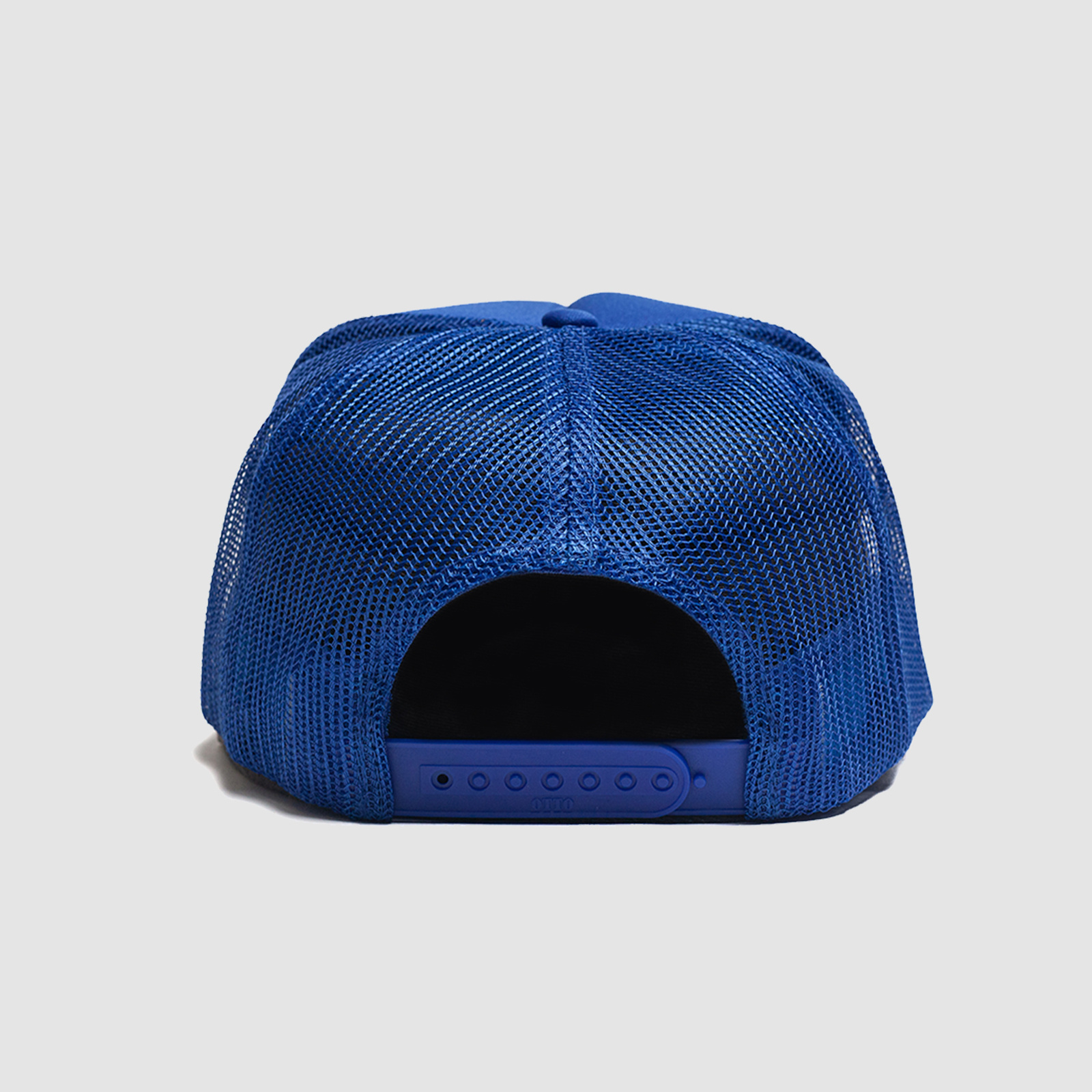 Rukus 'RIP' Logo Trucker Hat Cobalt