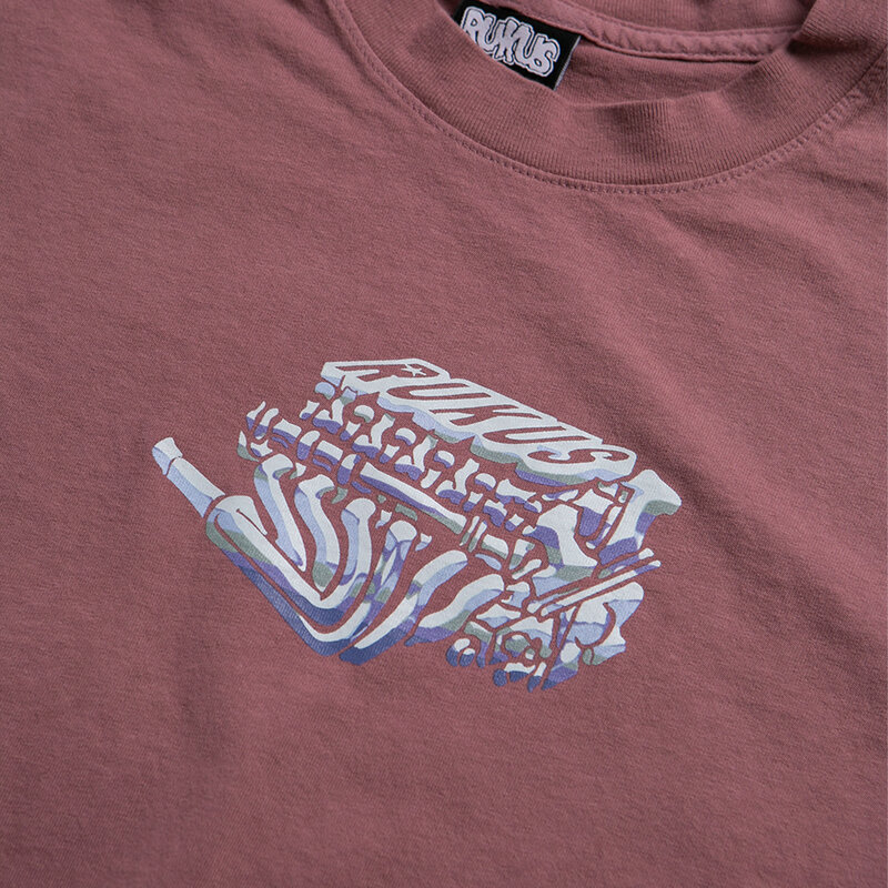 Rukus Engine Tee Dusty Pink