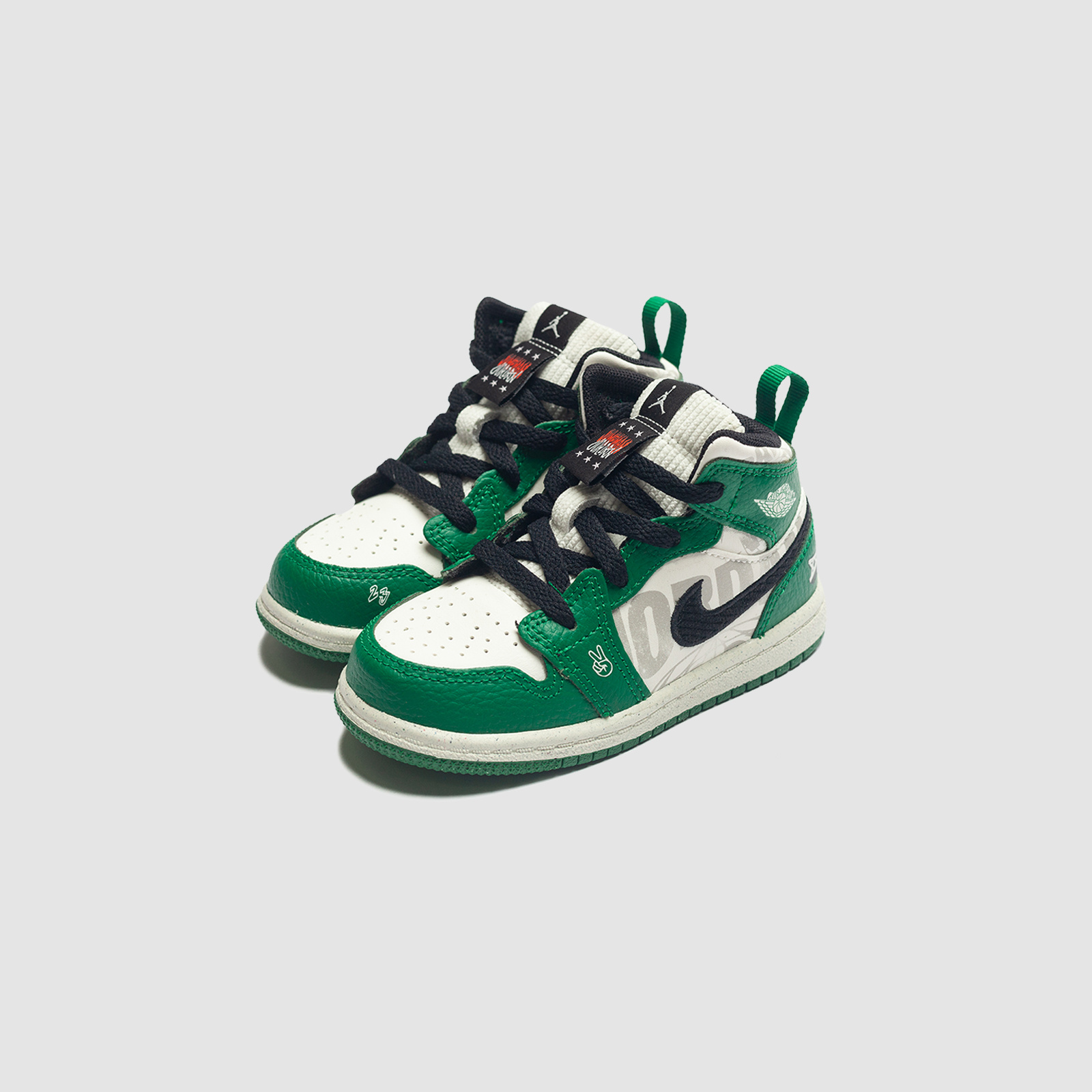 Jordan AJ1 Mid SE (TD) Pine Green/Team Orange