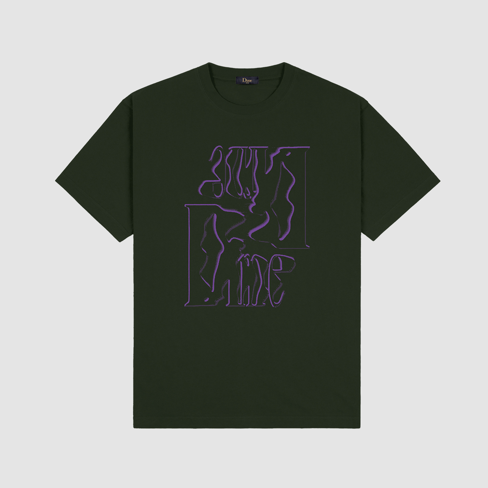 Dime Monogram T-Shirt Forest Green