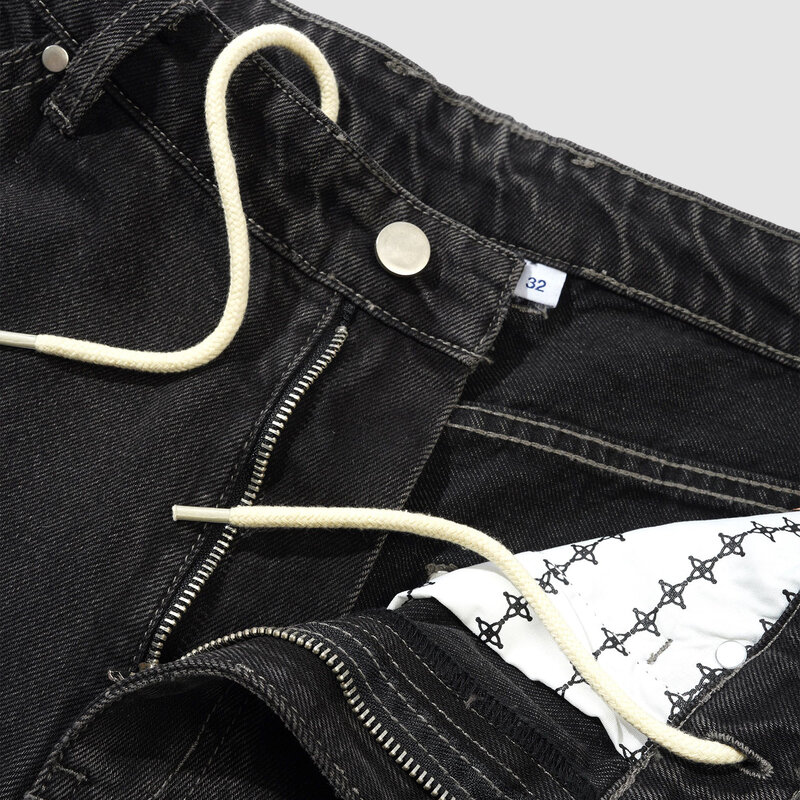 Butter Goods Davide Double Knee Denim Jeans Washed Black