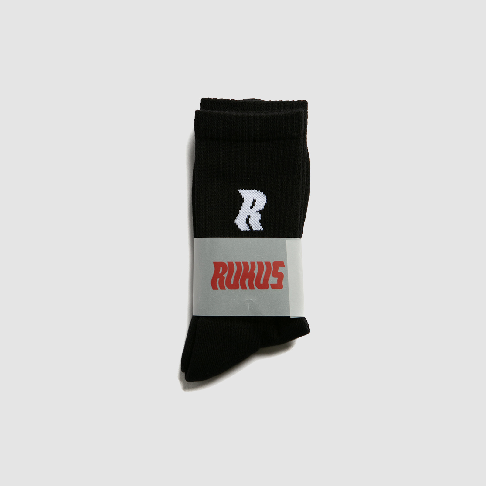 Rukus "R" Sock Black