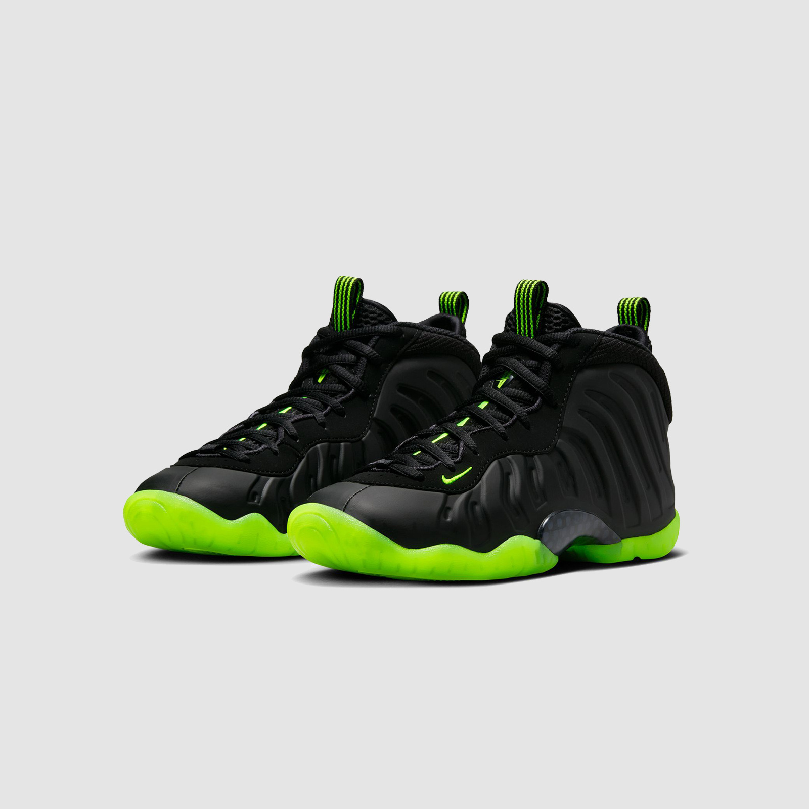 Nike Little Posite One(GS) Black/Volt